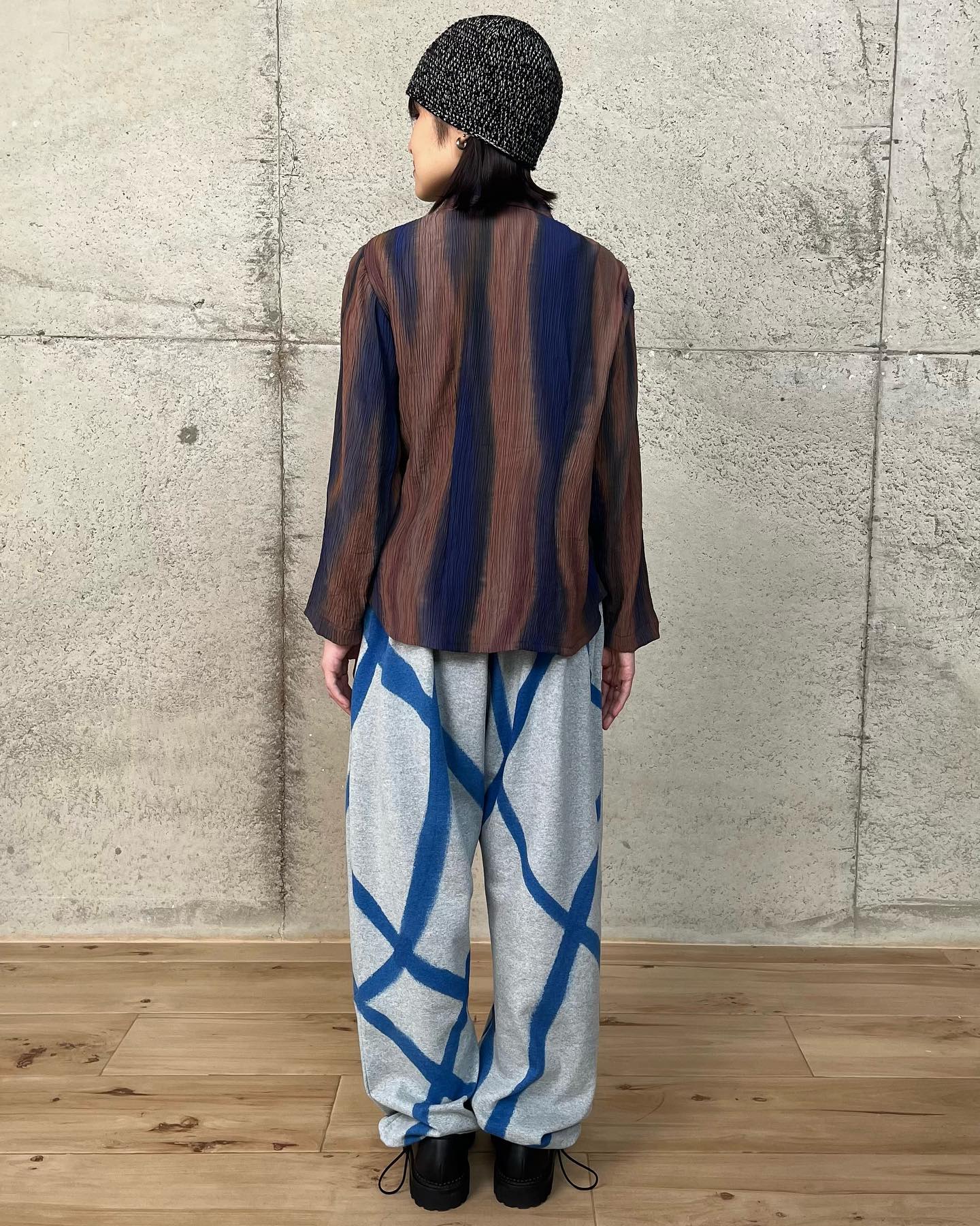 Batik Wrinkle Long Sleeve Shirt