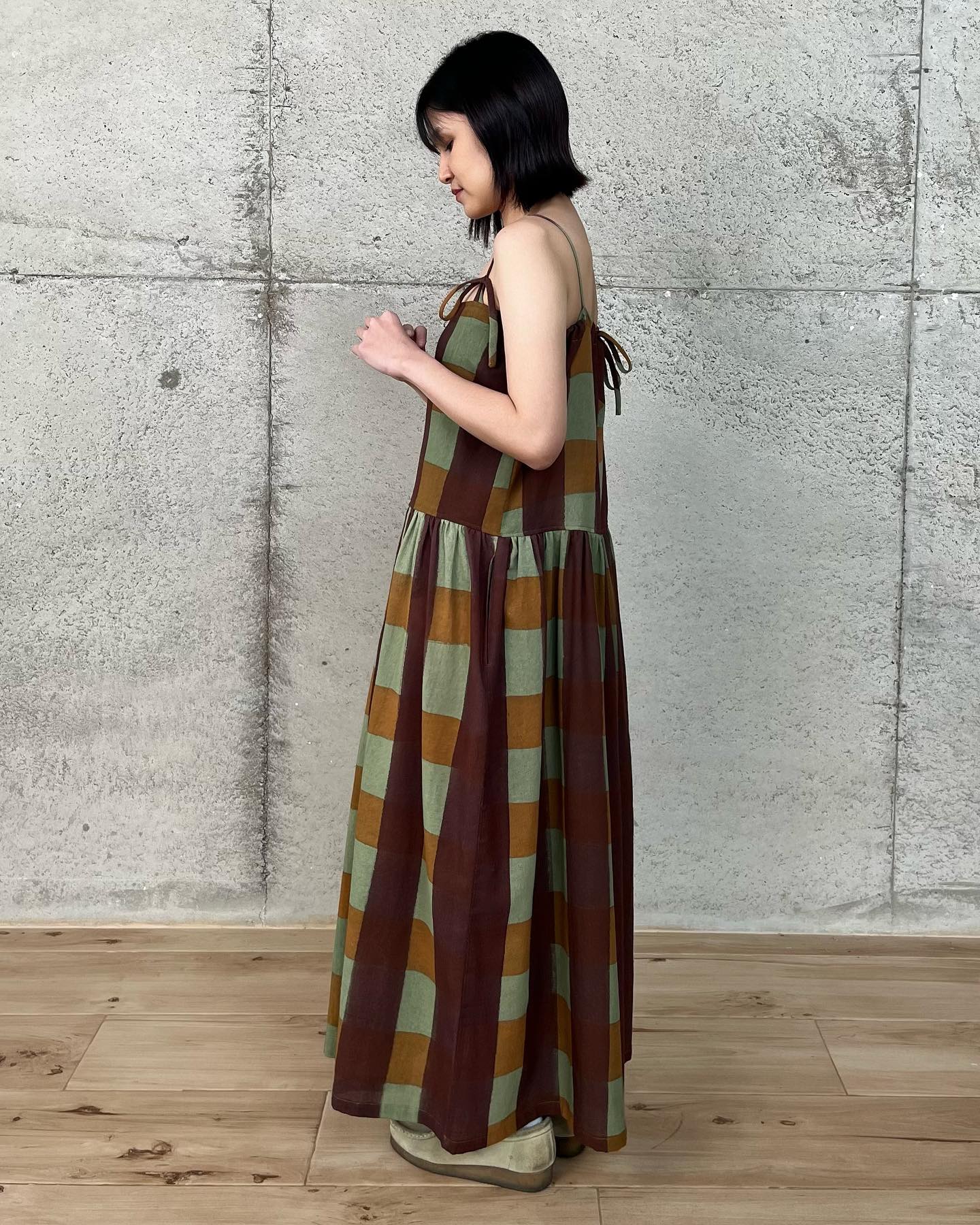 Batik Tartan Cami Dress