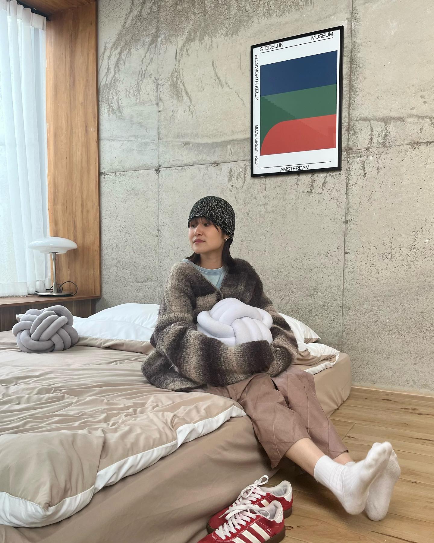 Ebony Tie-Dye Checker Belted Pants