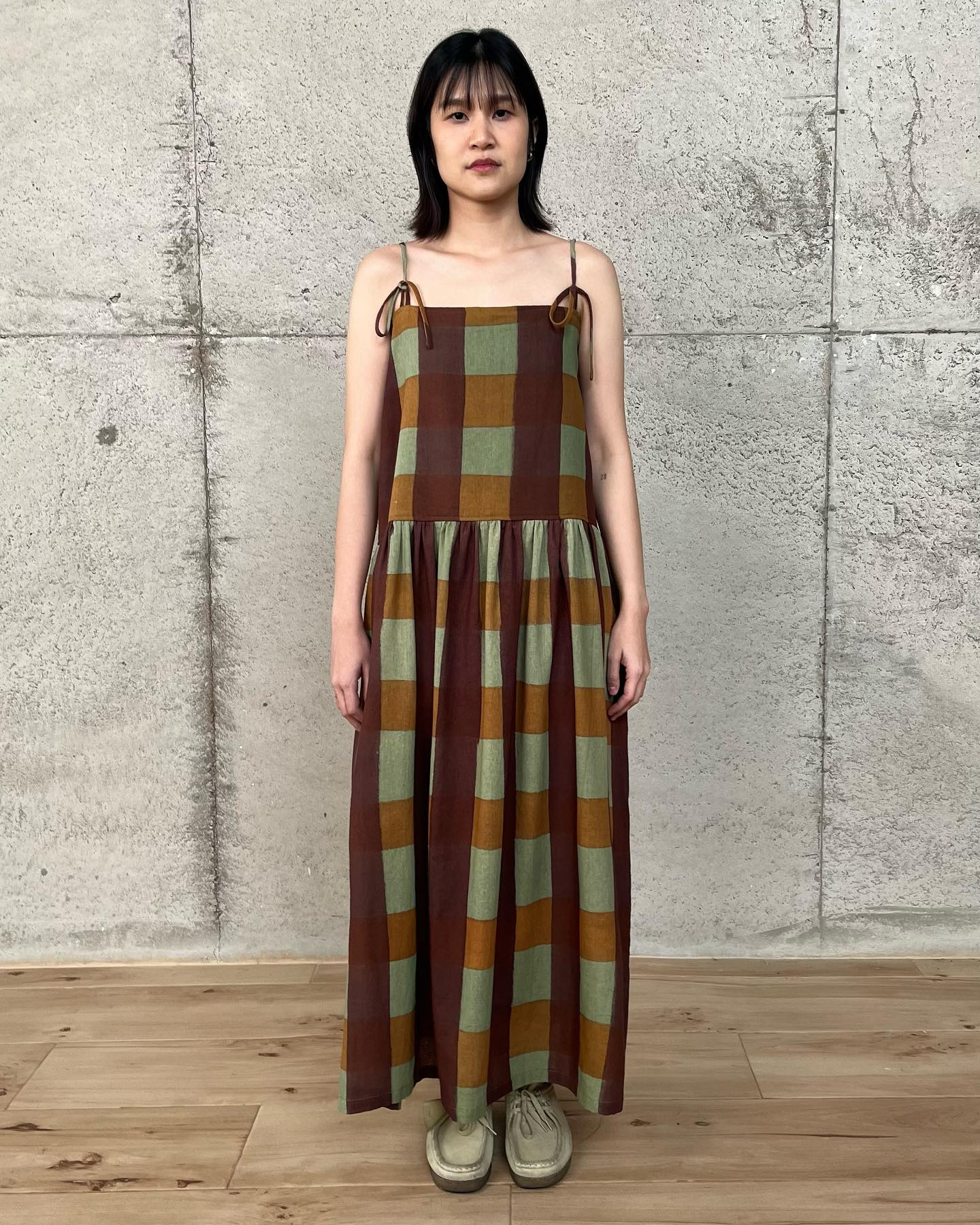 Batik Tartan Cami Dress