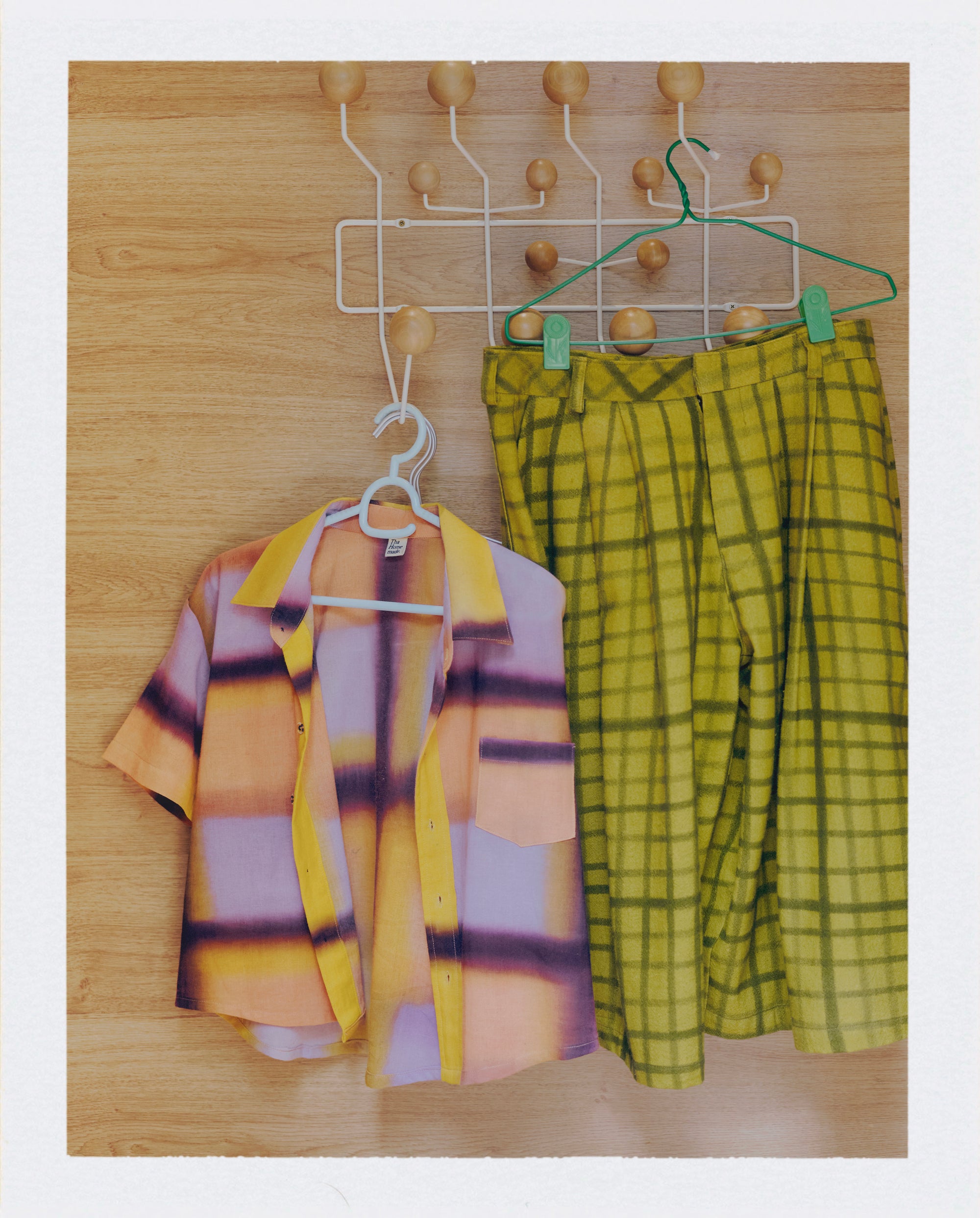 Moss Grid Shape Shorts