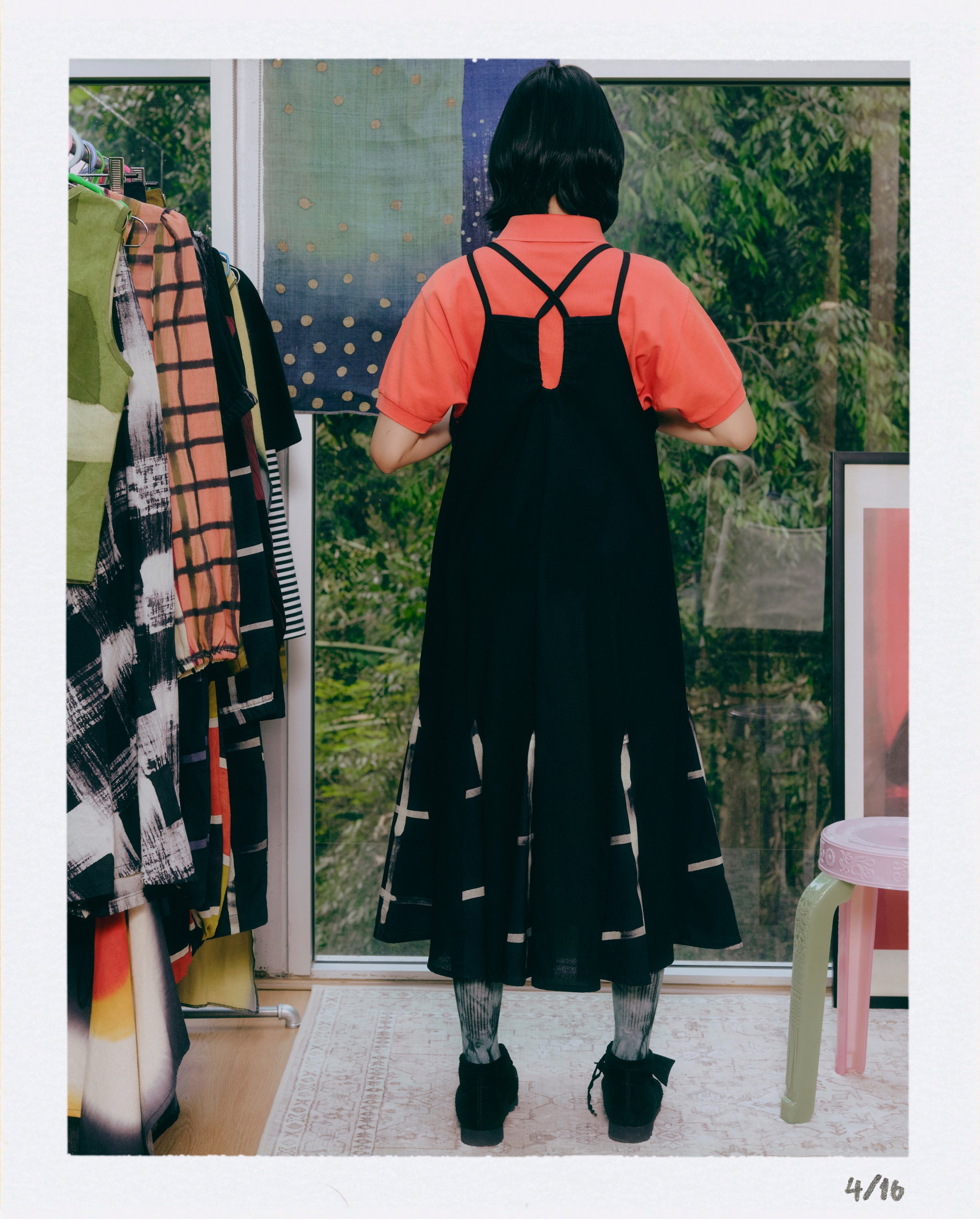 Quiet Motion Cross Strap Dress