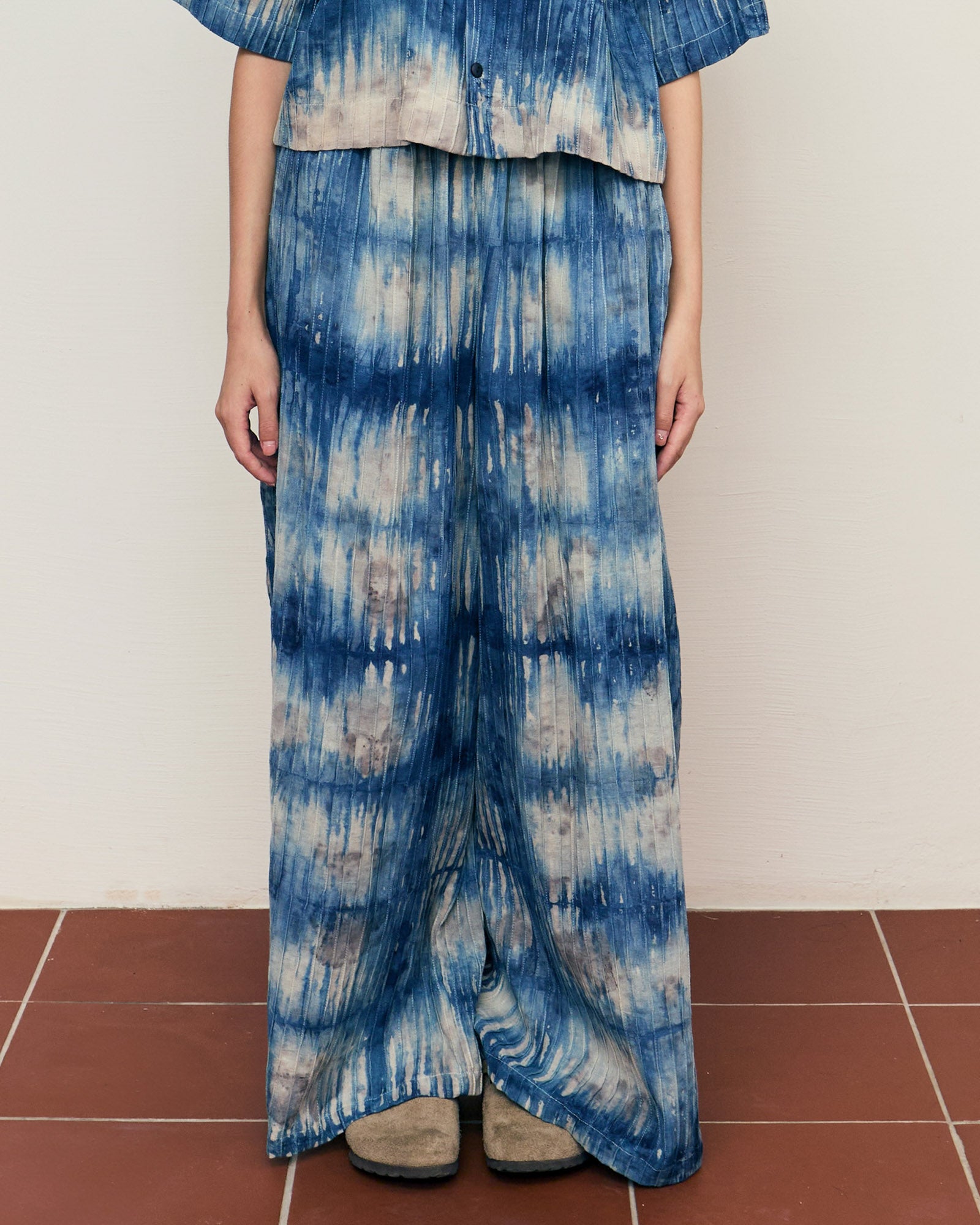 Indigo Rose Eco-Printing Easy Pants