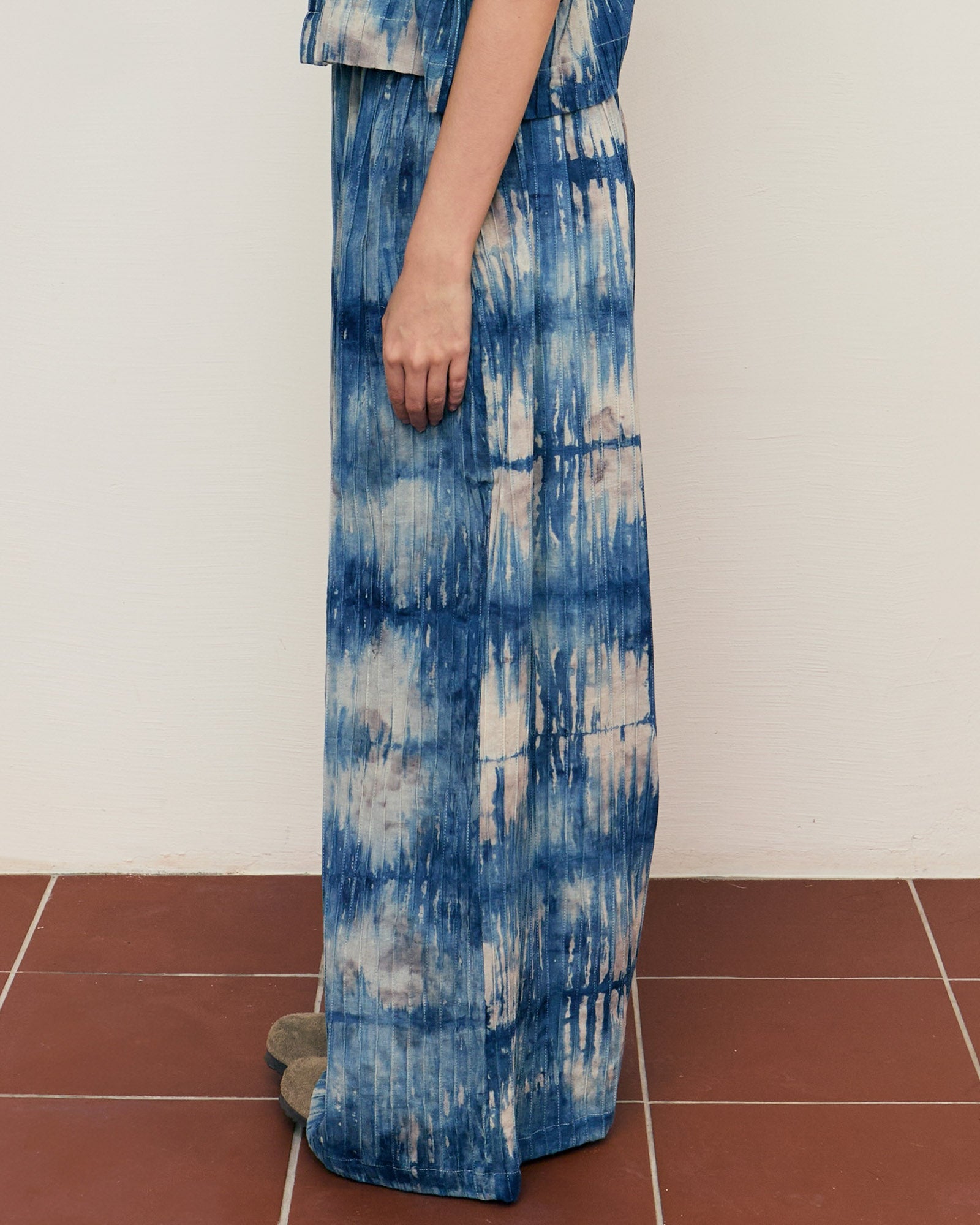 Indigo Rose Eco-Printing Easy Pants