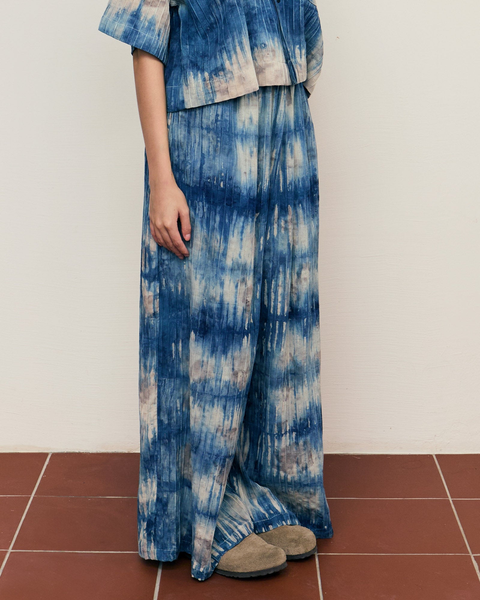 Indigo Rose Eco-Printing Easy Pants
