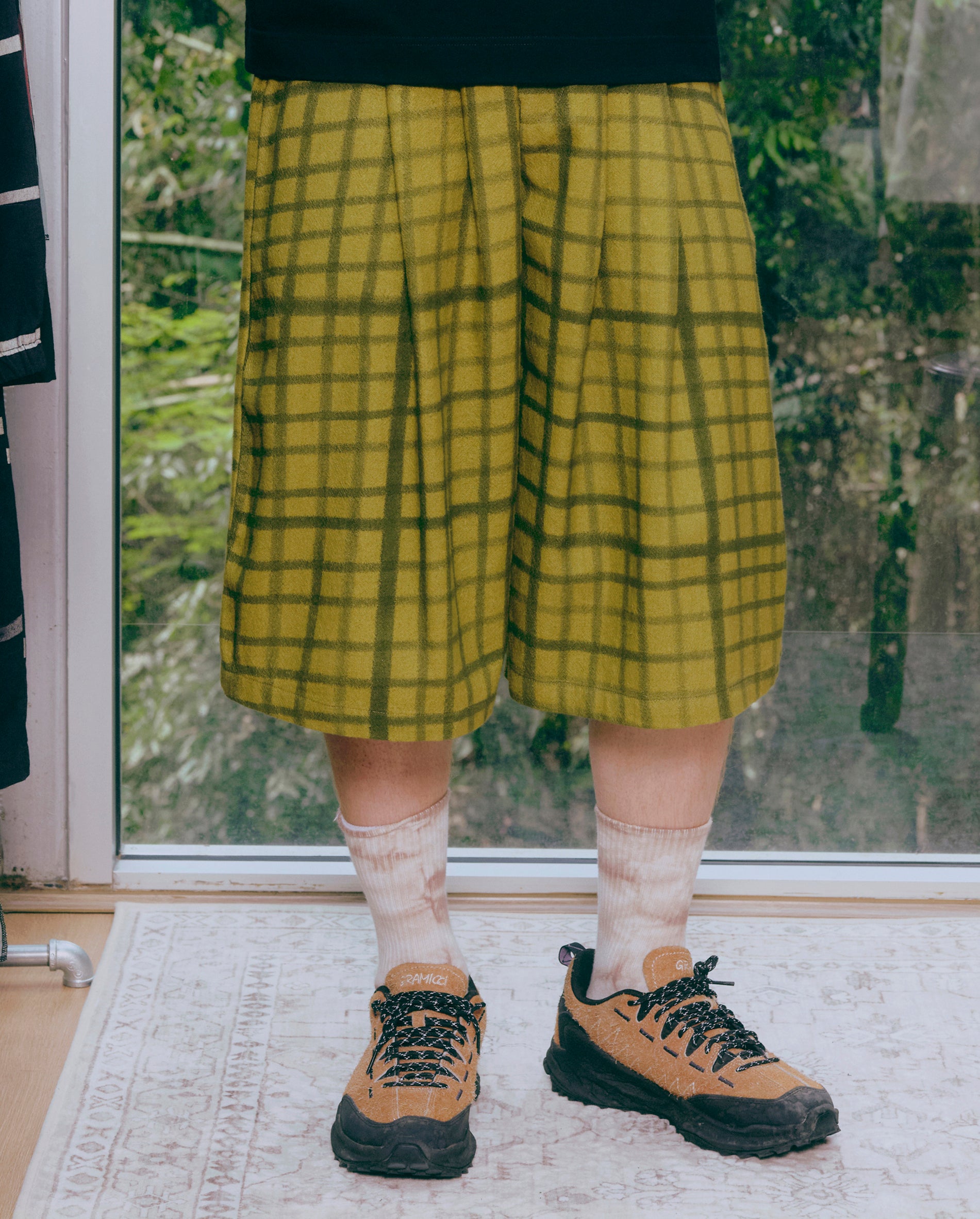 Moss Grid Shape Shorts