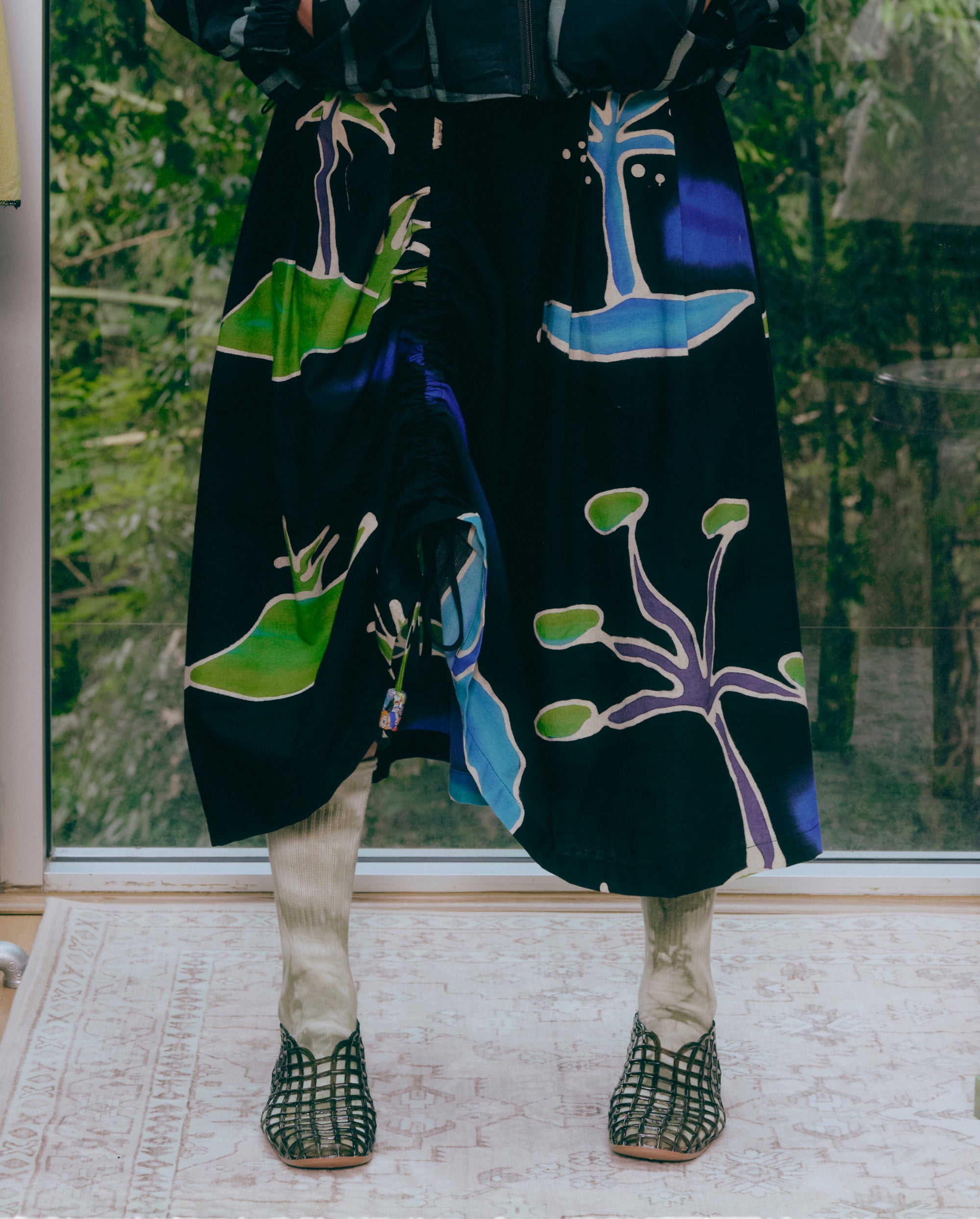 Platy Lagoon Drawstring Skirt