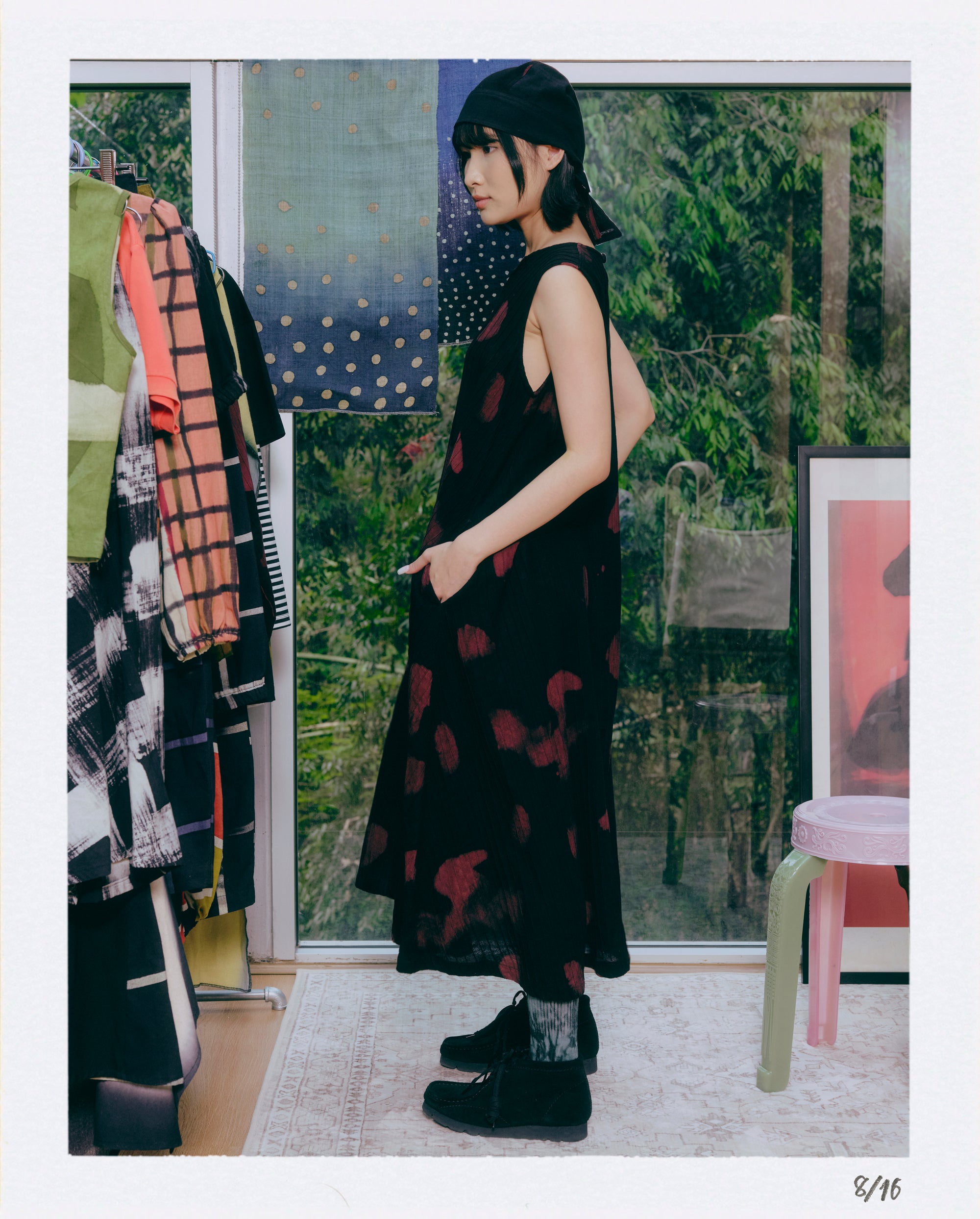 Shadow Beam Vest Long Dress