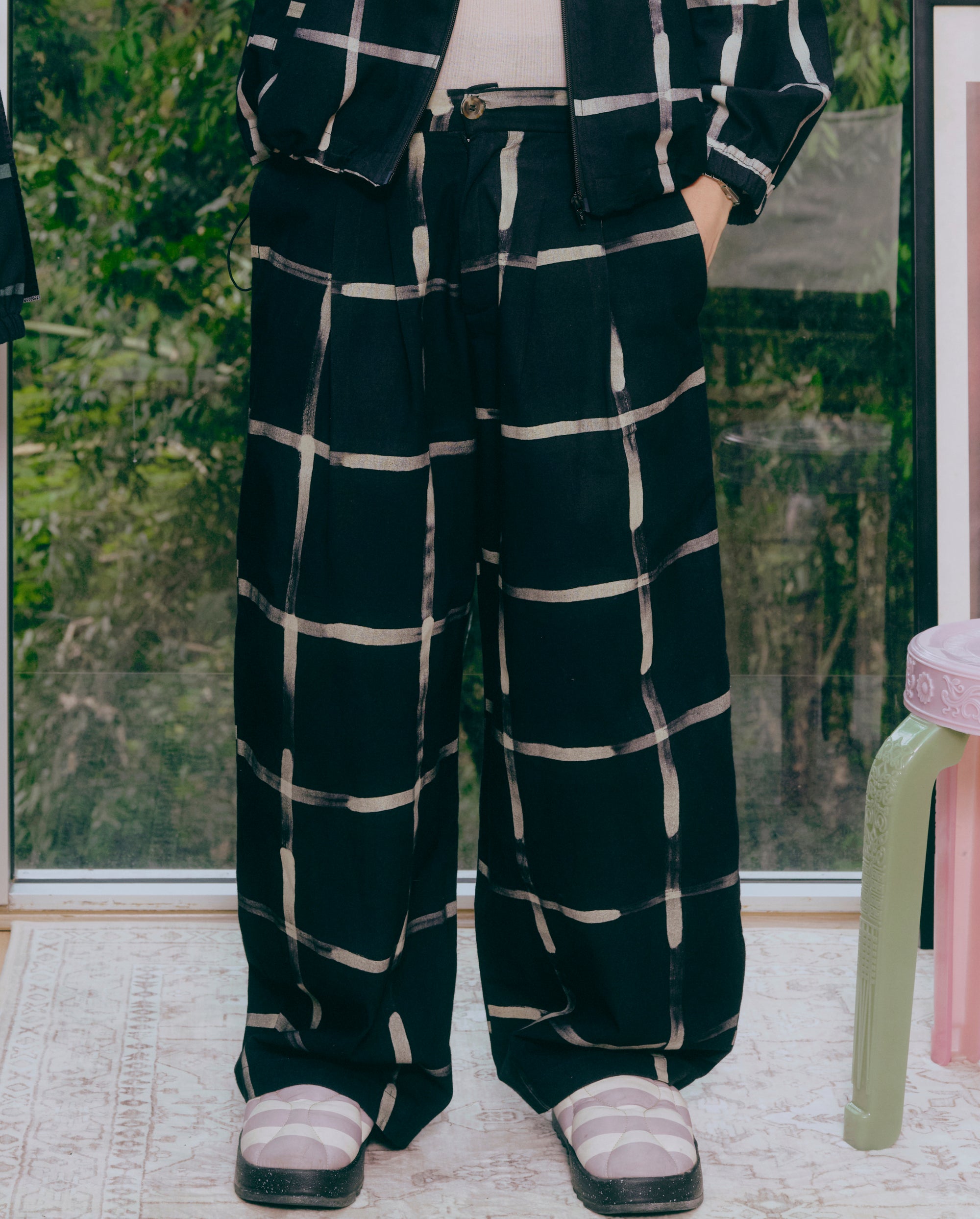 Midnight Pleated Pants