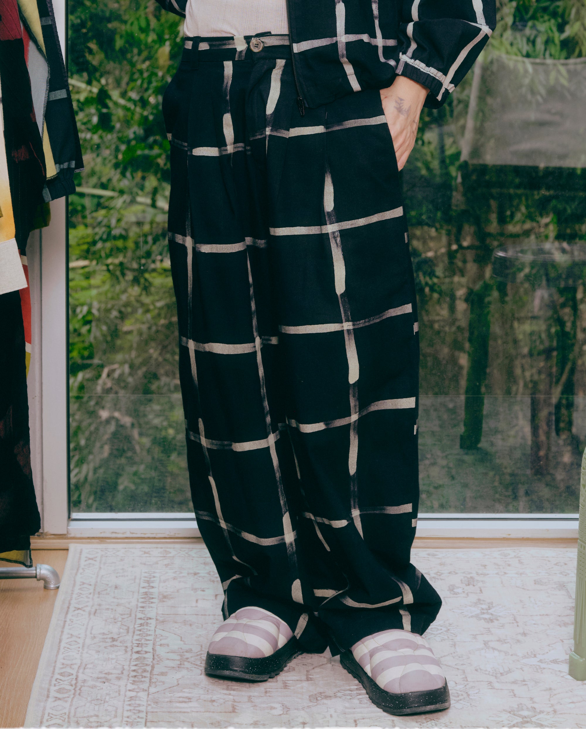 Midnight Pleated Pants