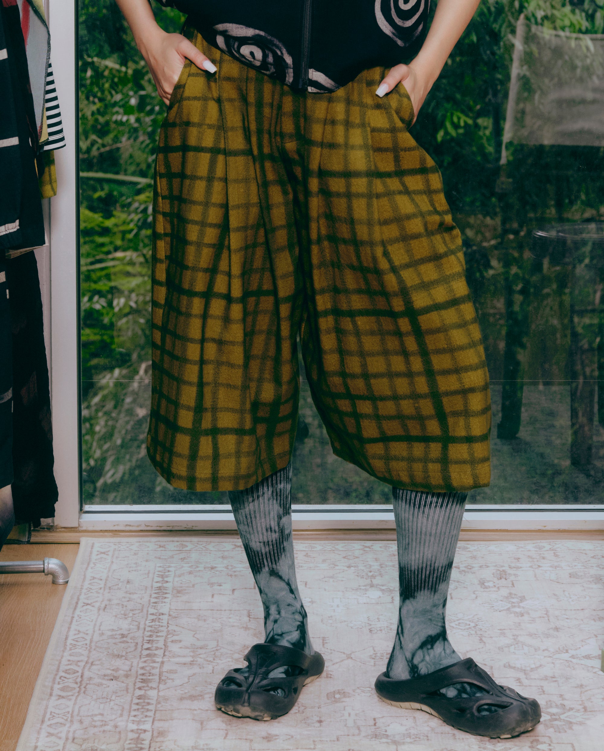 Moss Grid Shape Shorts