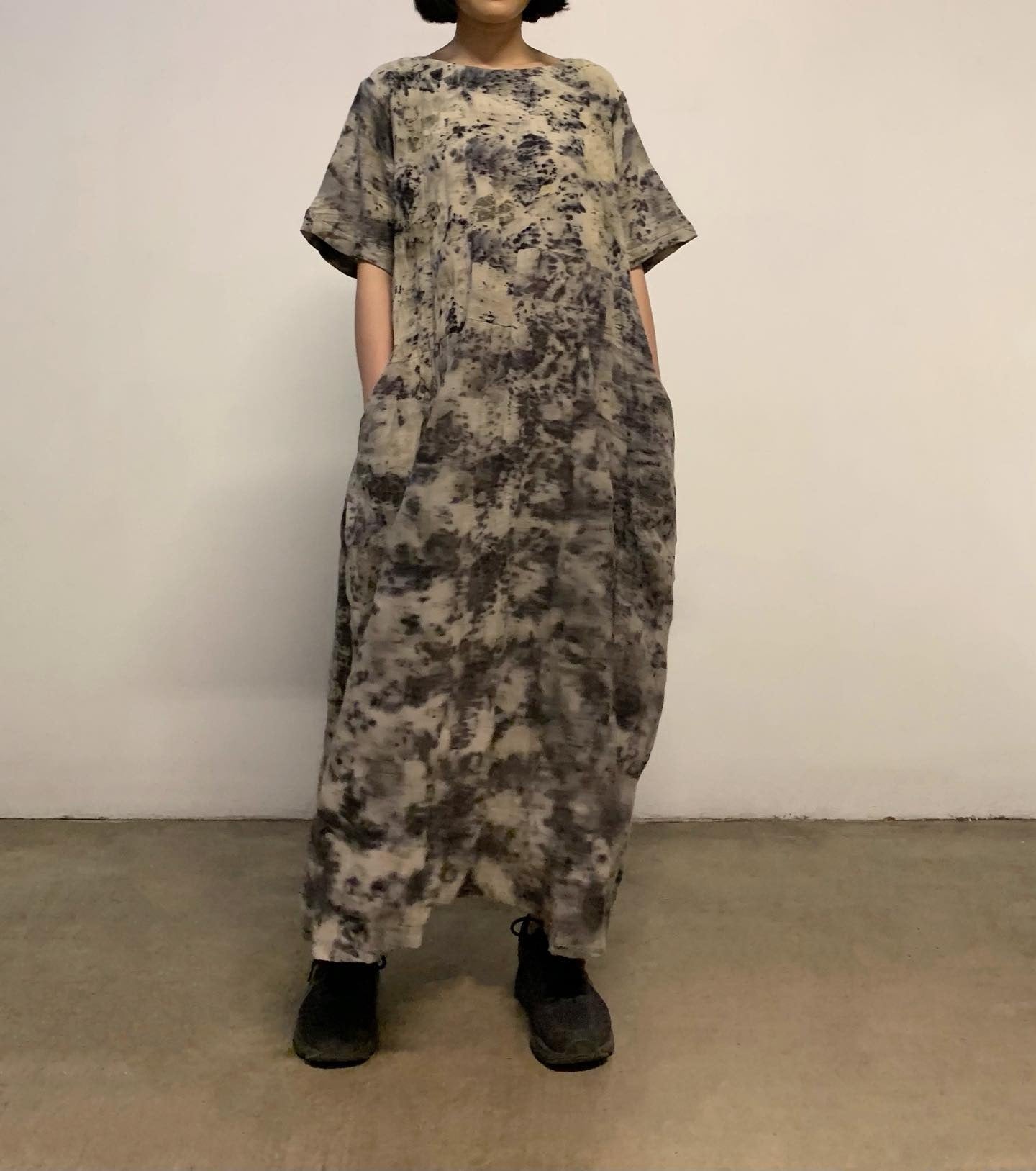 Eco-Printing Long Dress