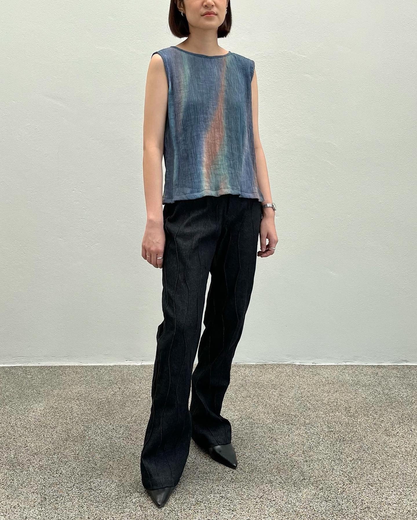 Wave Tucks Bootcut Jeans