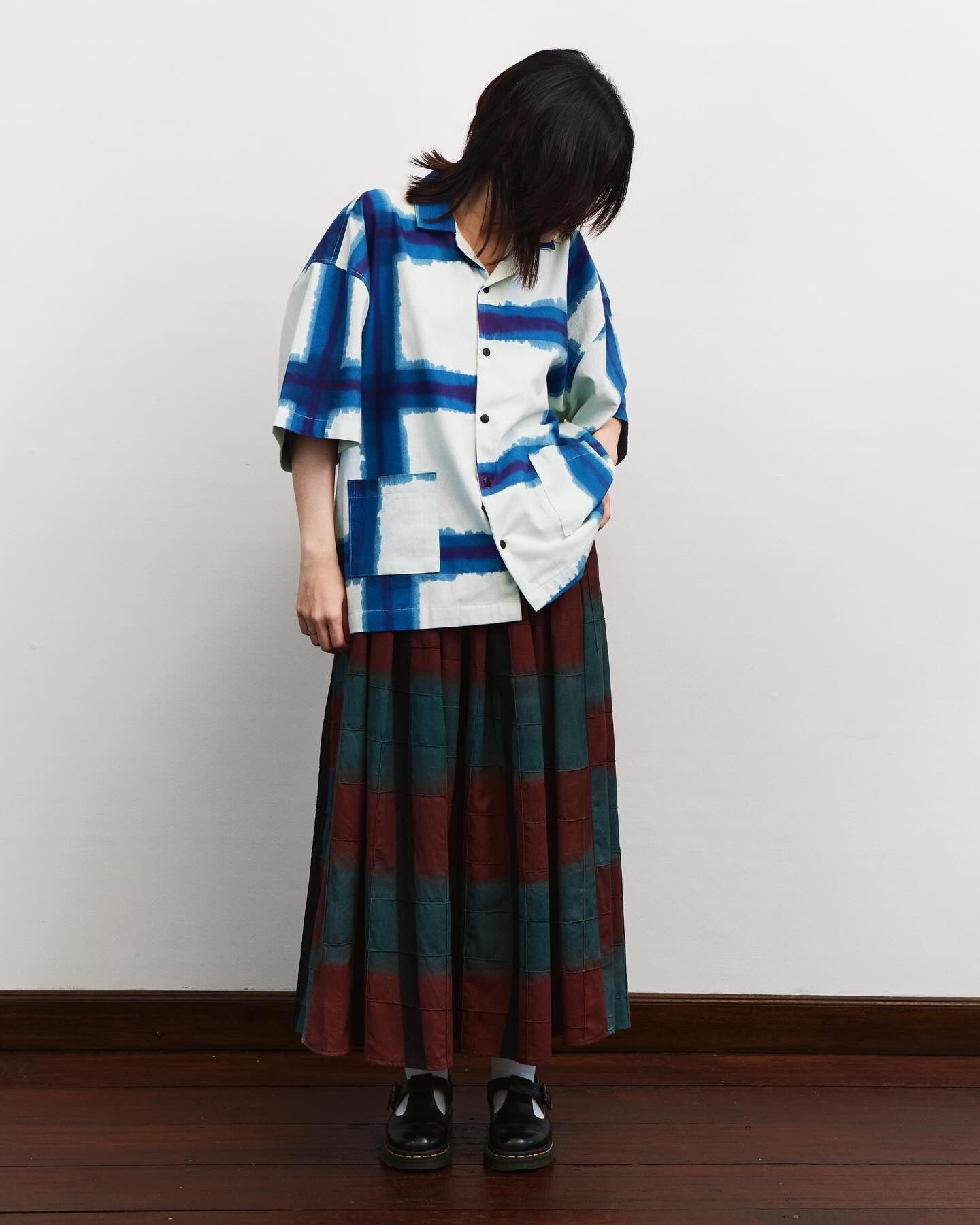 Purple Focus Crop Shirt