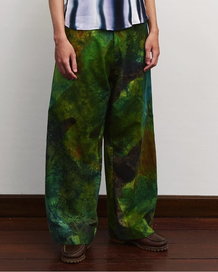 Tropical Forest Curved Pants
