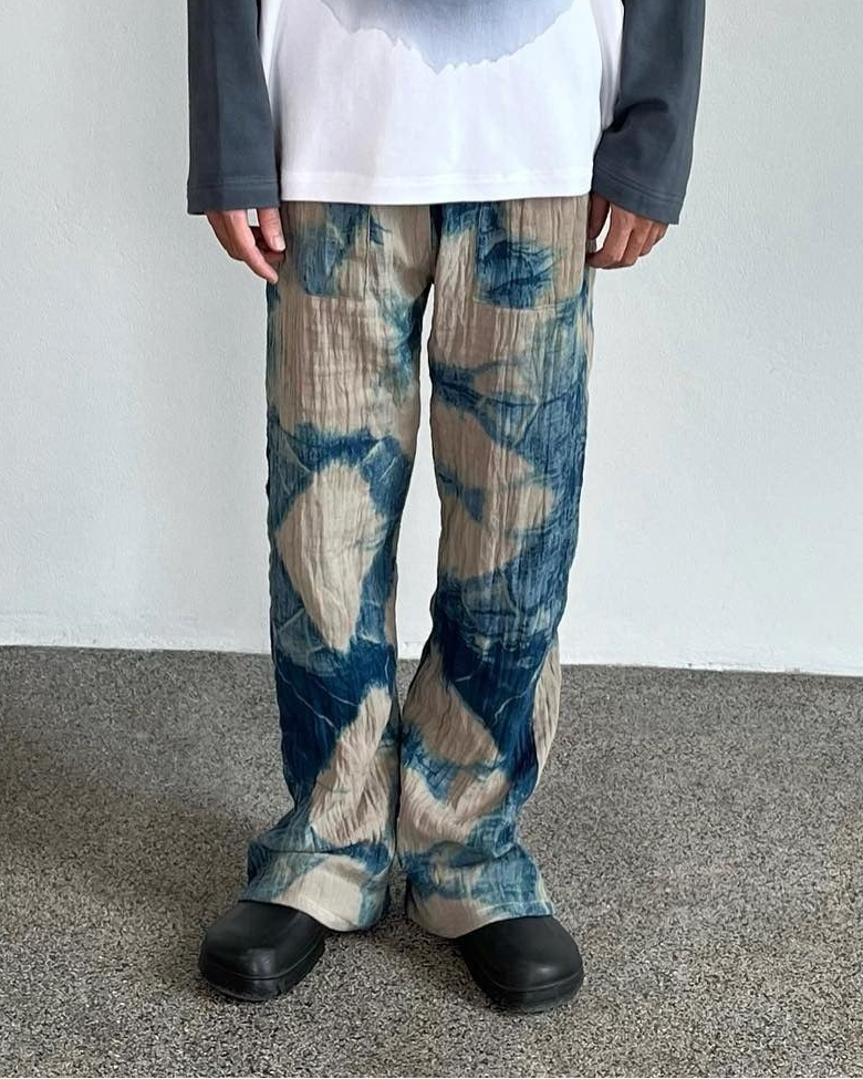 Indiny Wrinkled Bootcut Pants