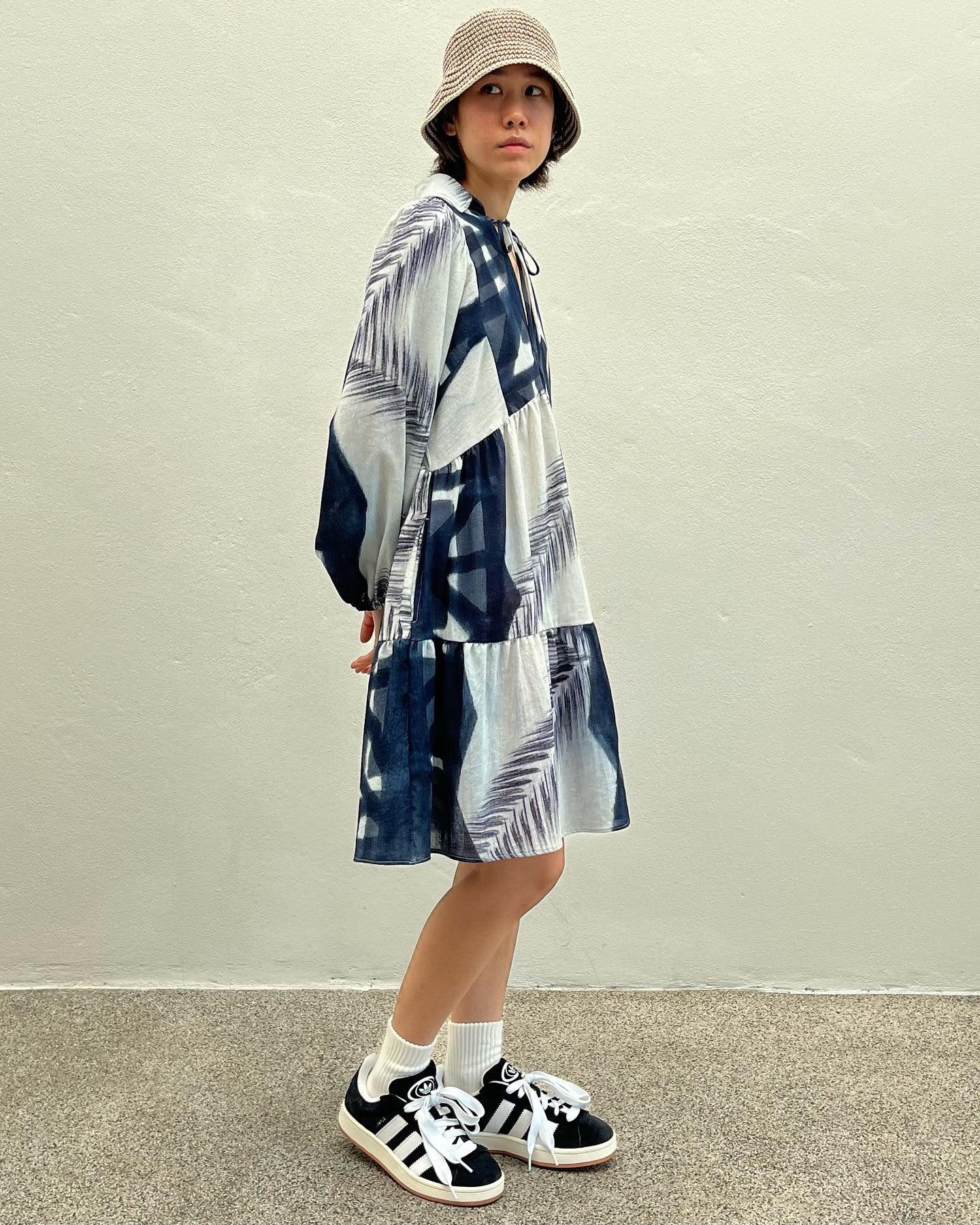 Navy Tropical Jenny Dress