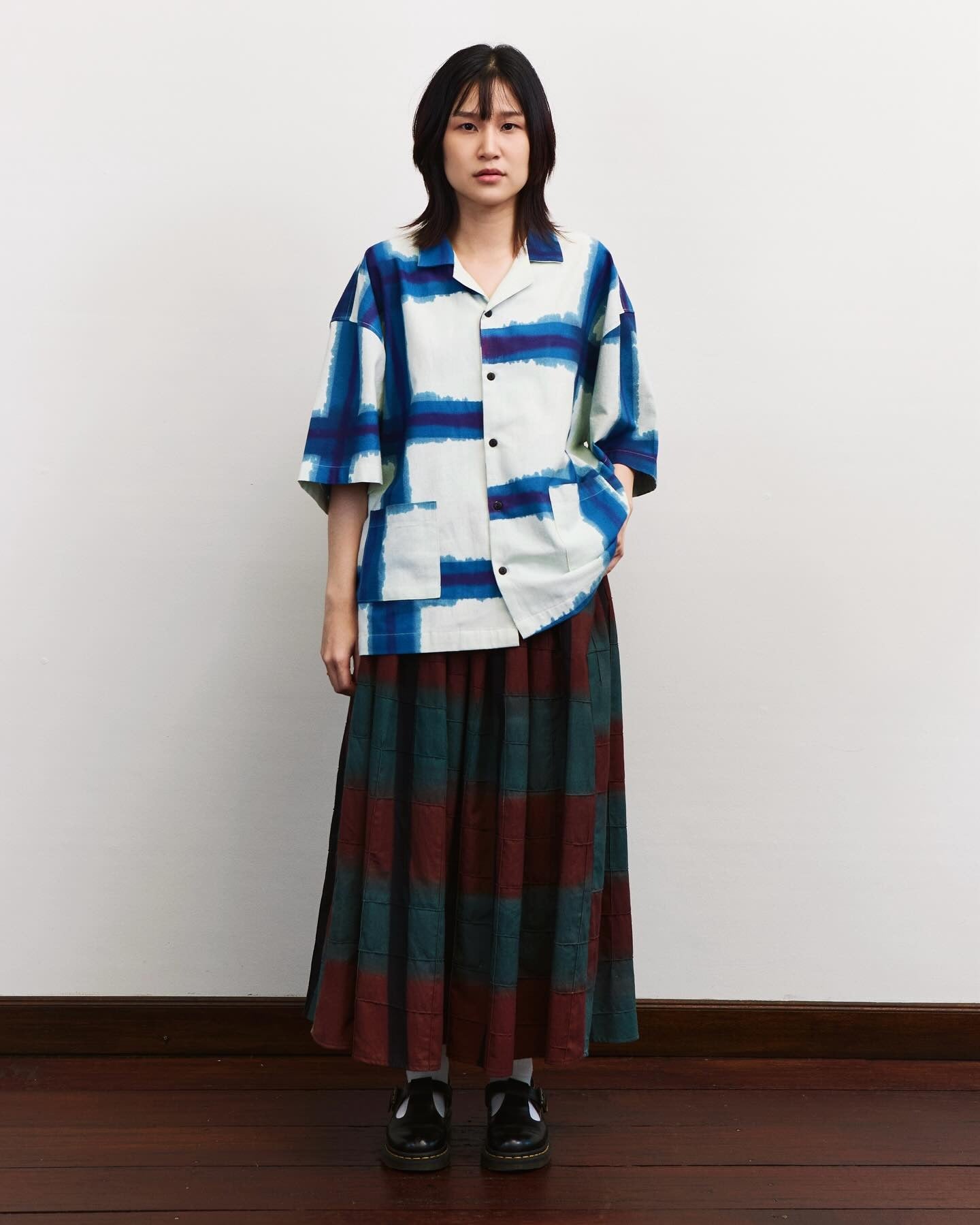 Purple Focus Crop Shirt