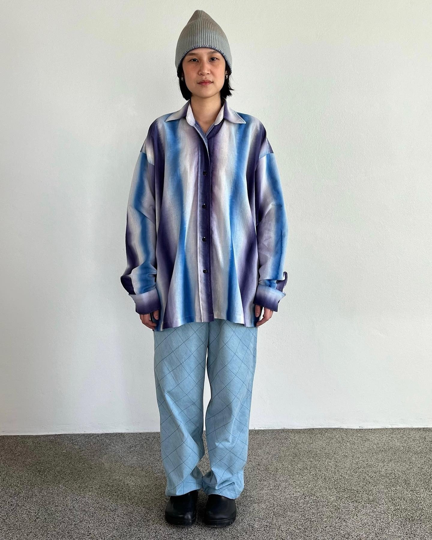 Batik Waves Oversized Shirt