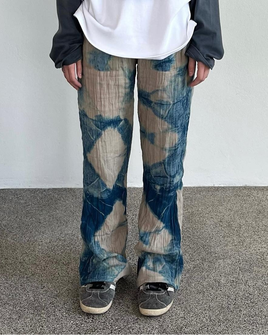 Indiny Wrinkled Bootcut Pants