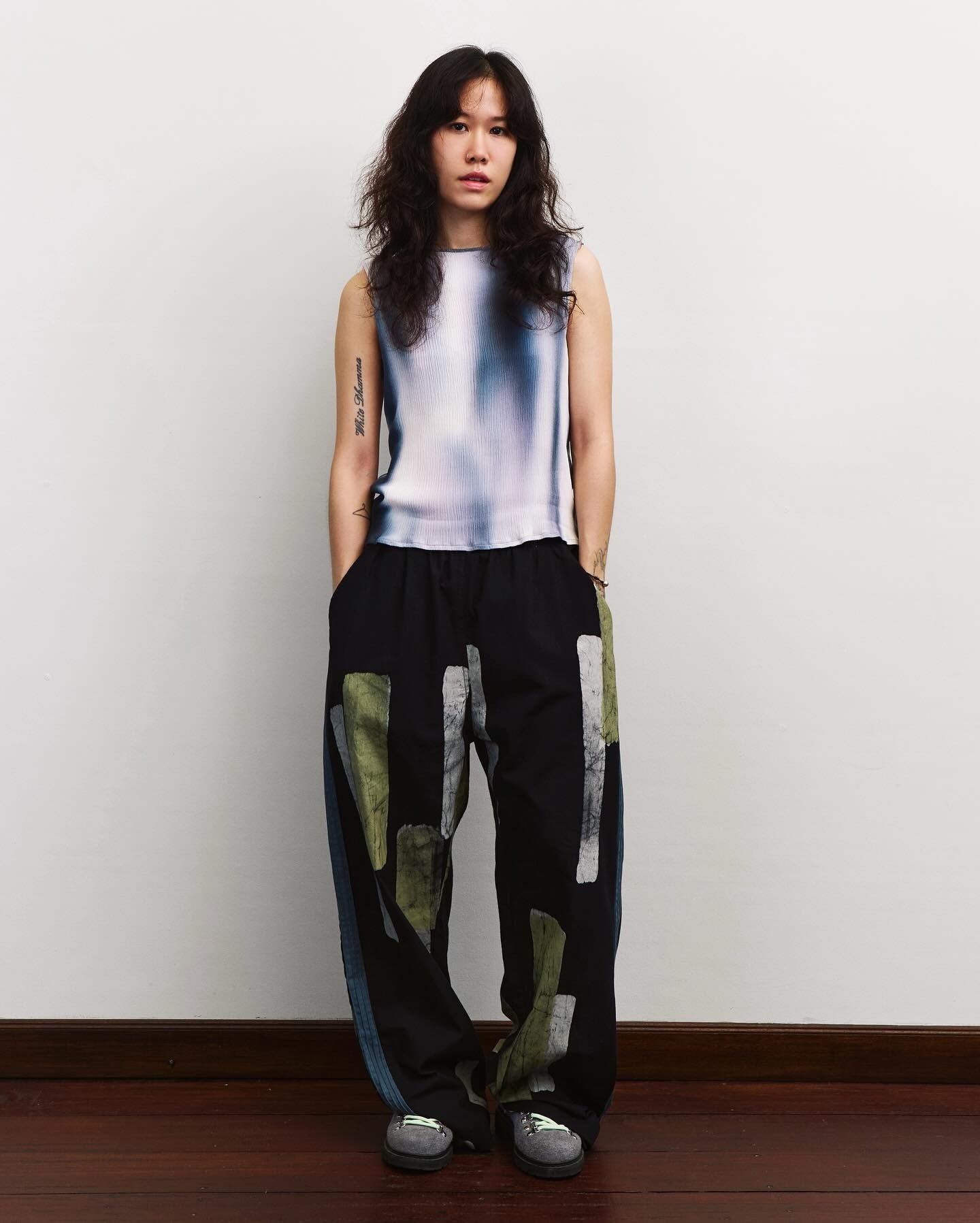 Pandan Batik Striped Pants