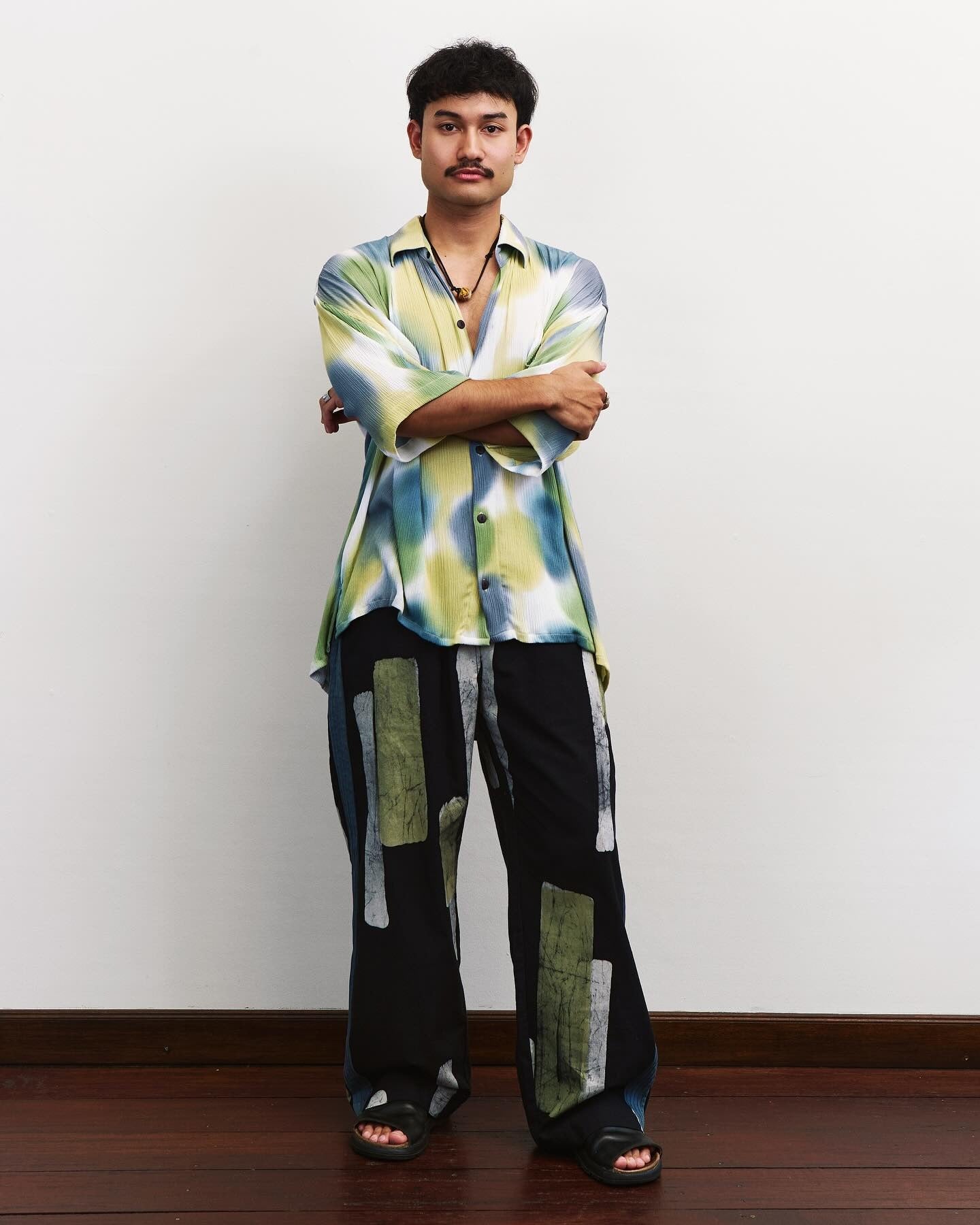 Fairy Light Wrinkled Collar Shirt