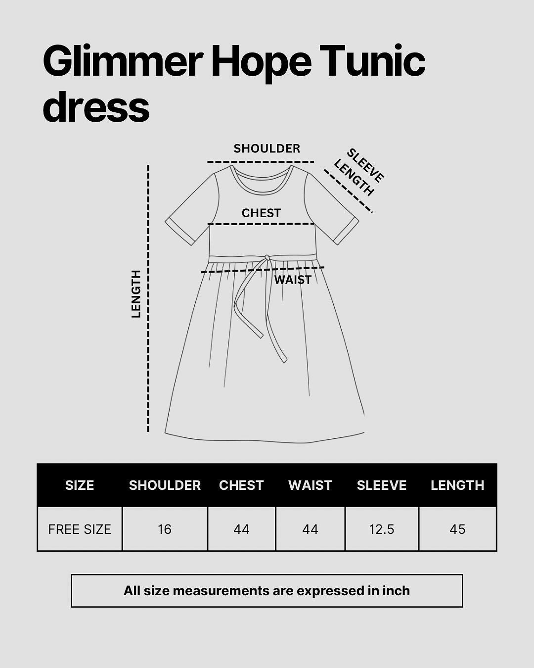 Glimmer Hope Tunic Dress