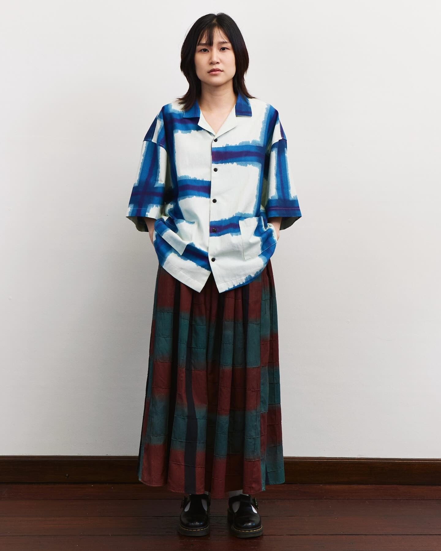 Purple Focus Crop Shirt