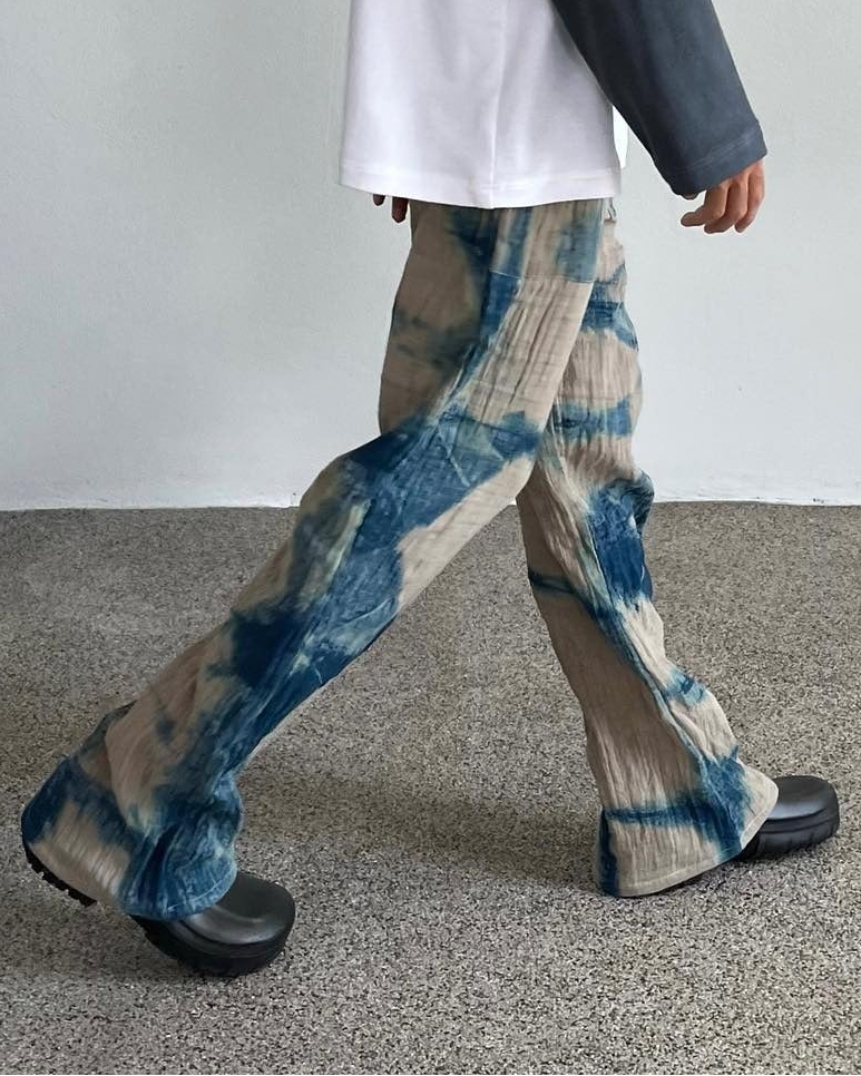 Indiny Wrinkled Bootcut Pants