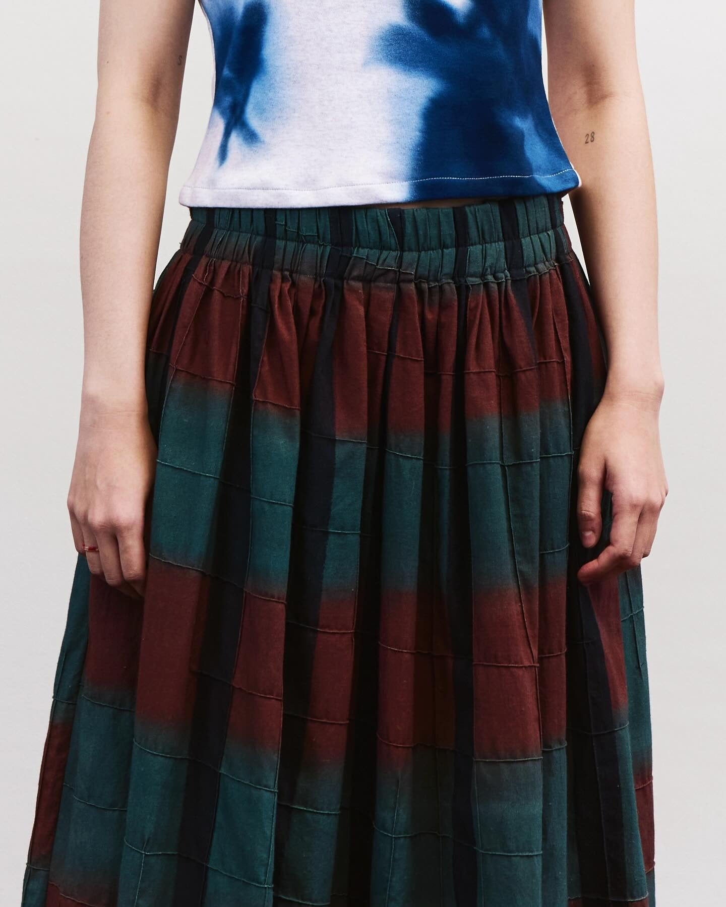 Pleated Kow Ma Skirt