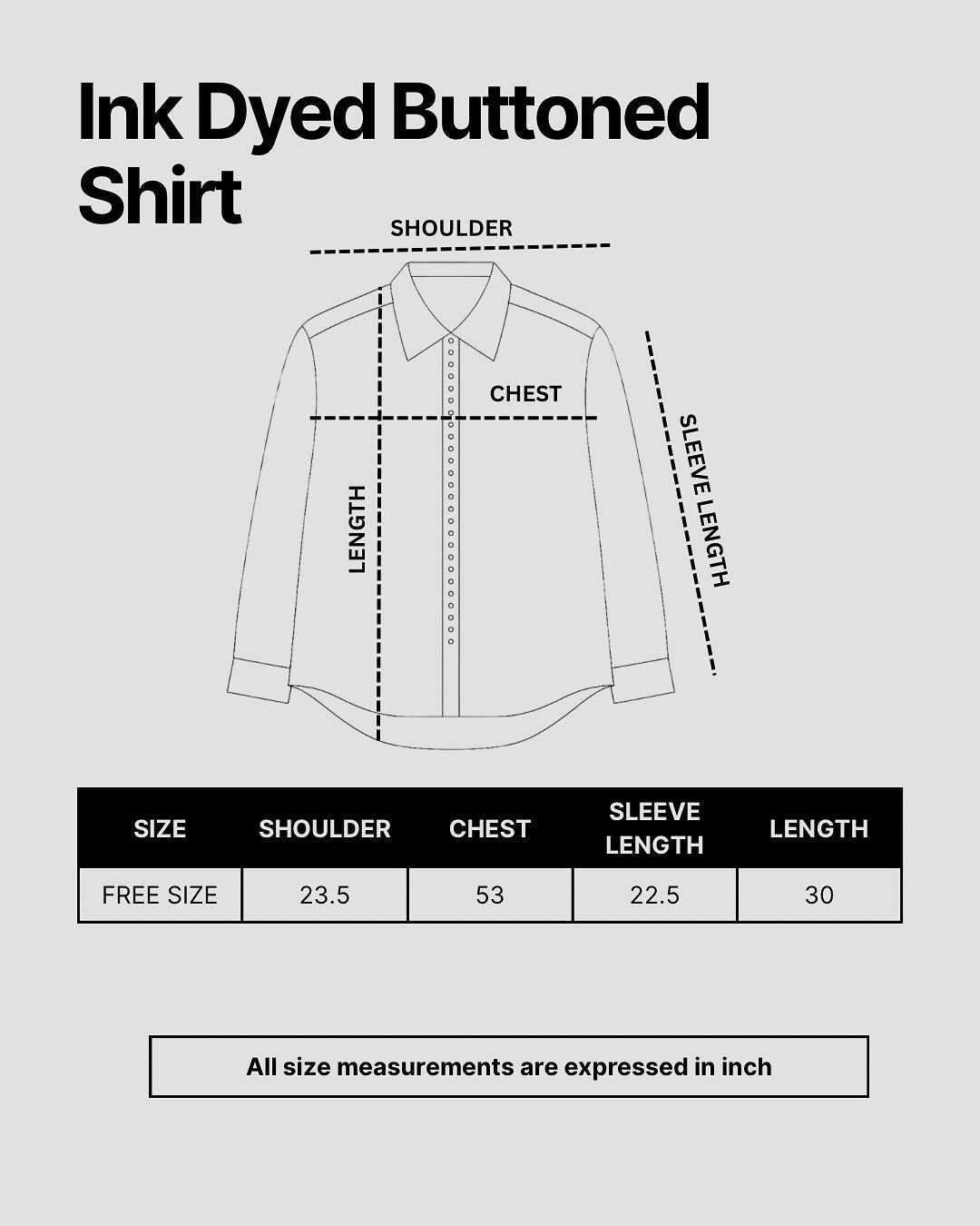 Ink Dyed Buttoned Shirt